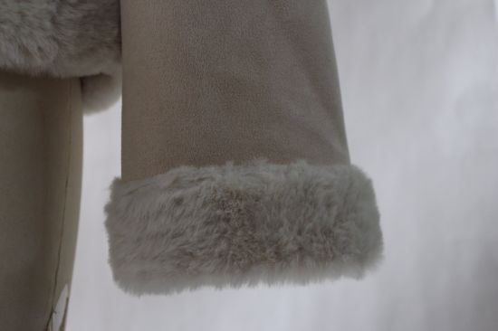 人造皮草女士冬季麂皮绒防水夹克
